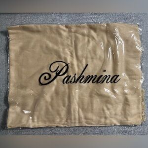 Pashmina Gold/Cream Scarf